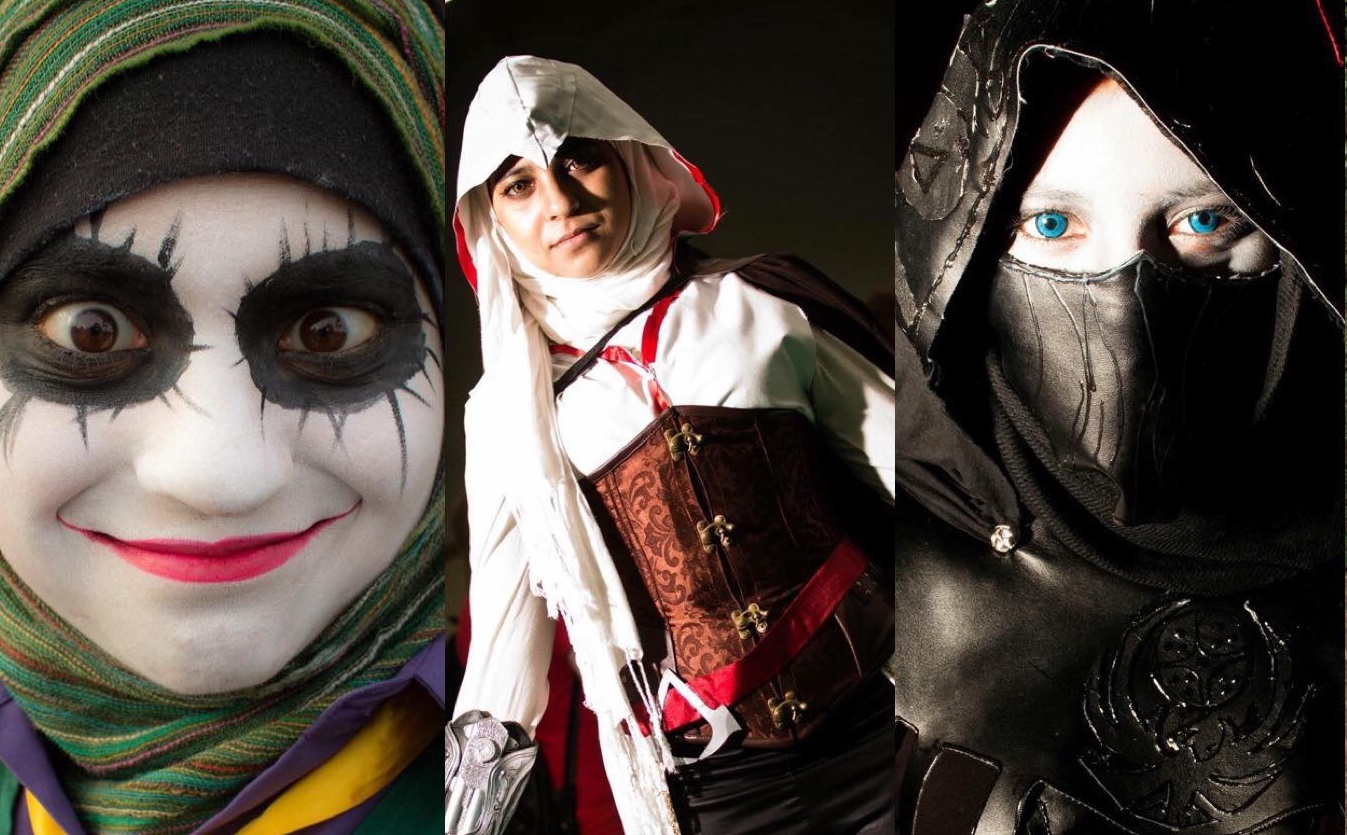 Hijabi Hooligan cosplay as Joker