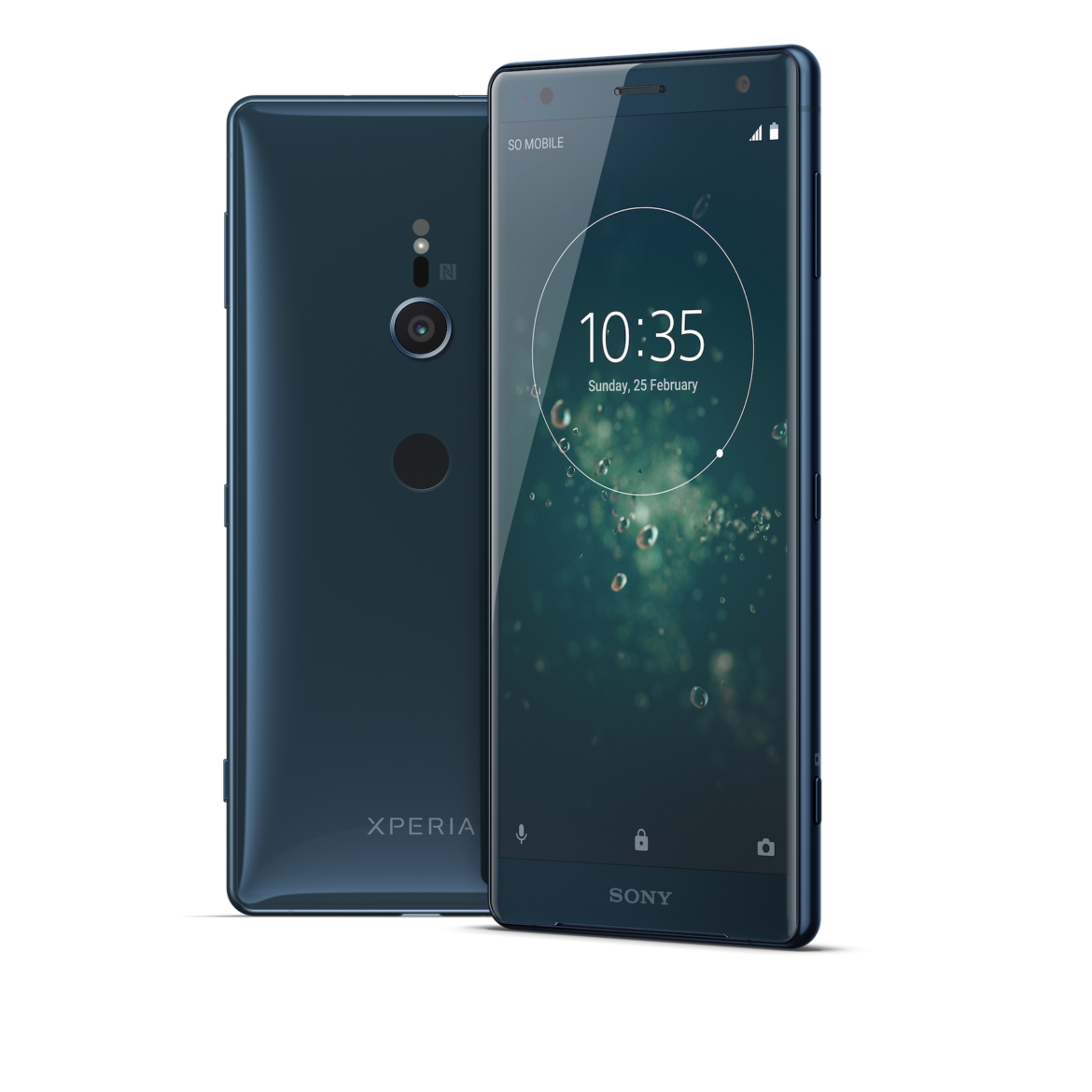 New Sony Xperia XZ2 Deep Green front and back