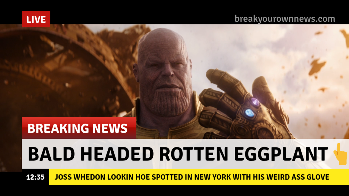 Thanos featured in fake news story