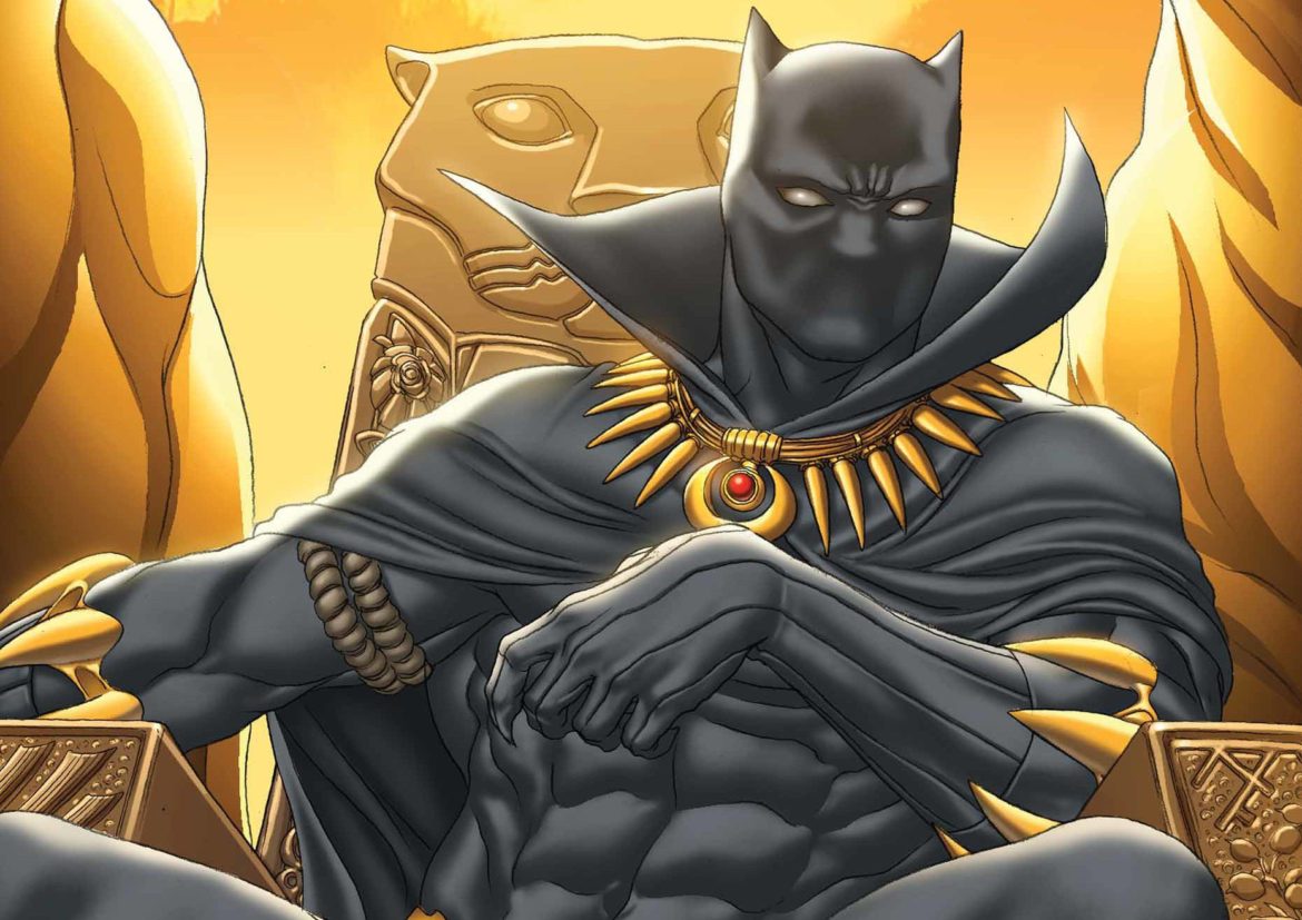 Black Panther on a Gold Throne
