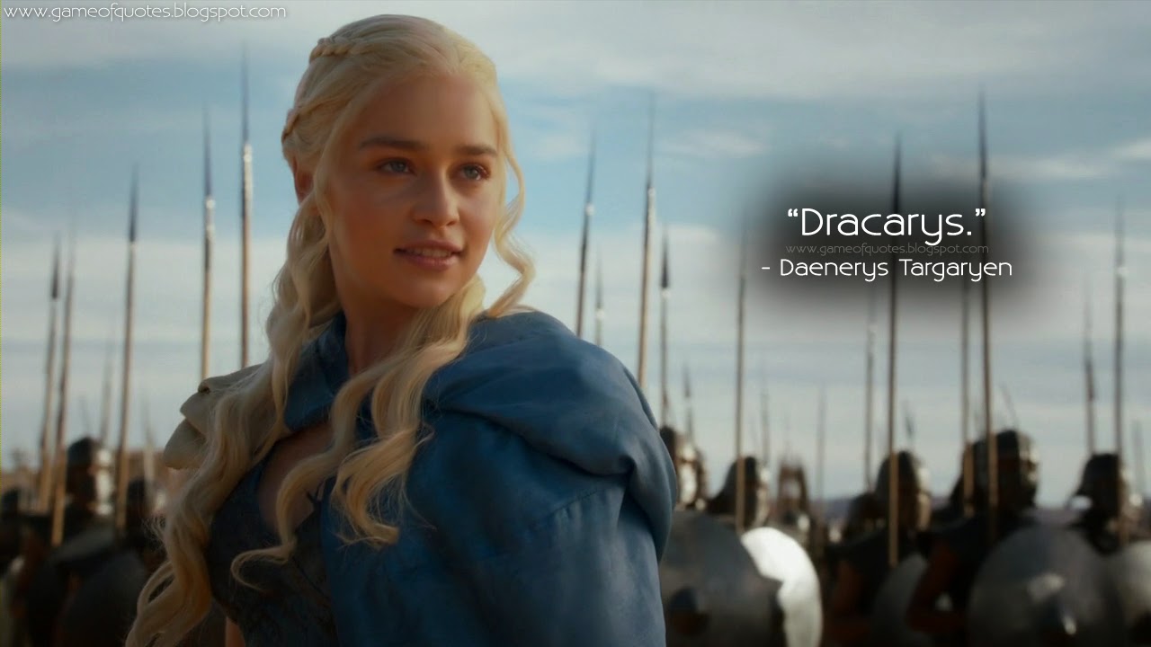 Daenerys Targaryen speaking High Valyrian, one of many constructed languages