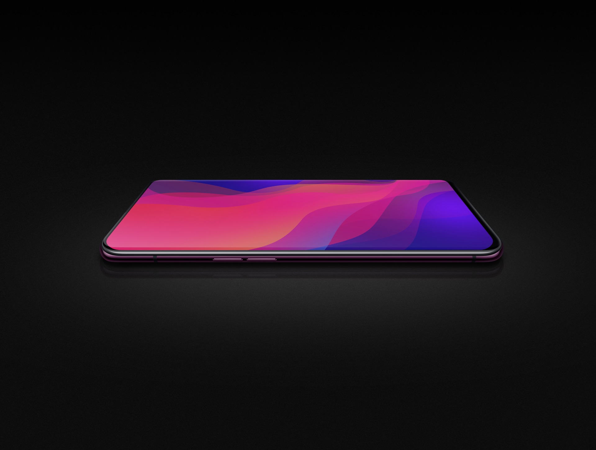 Front of Find X showing off the lack of bezels