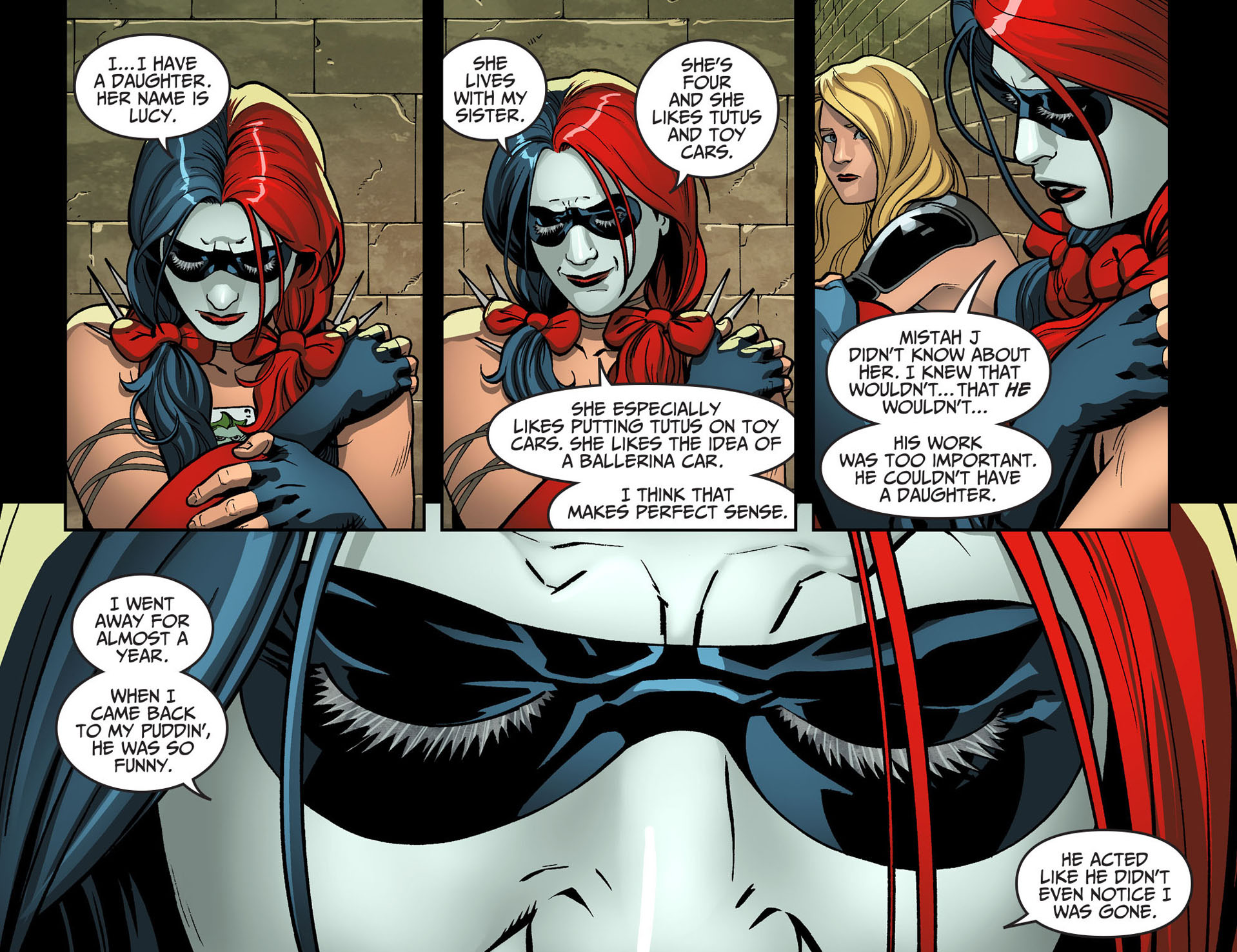 Joker, Harley Quinn talking about her daughter