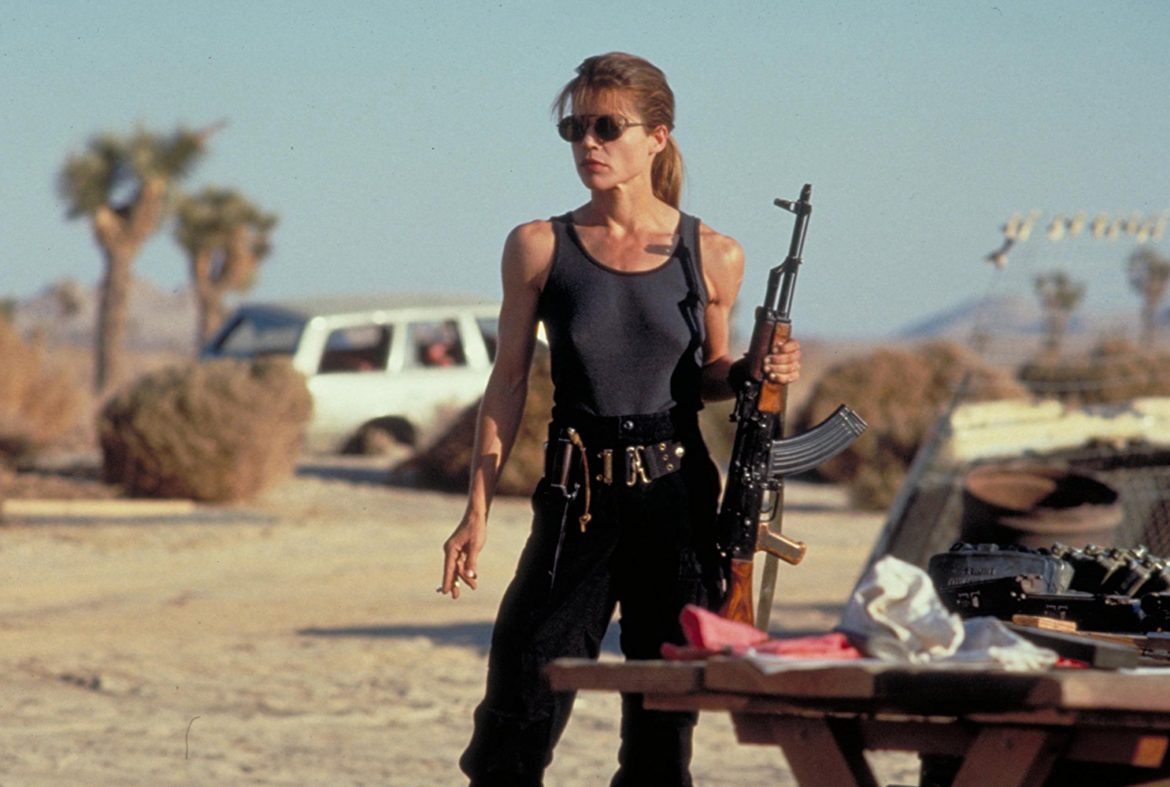 Linda Hamilton in Terminator 2 photo credit: TriStar Productions