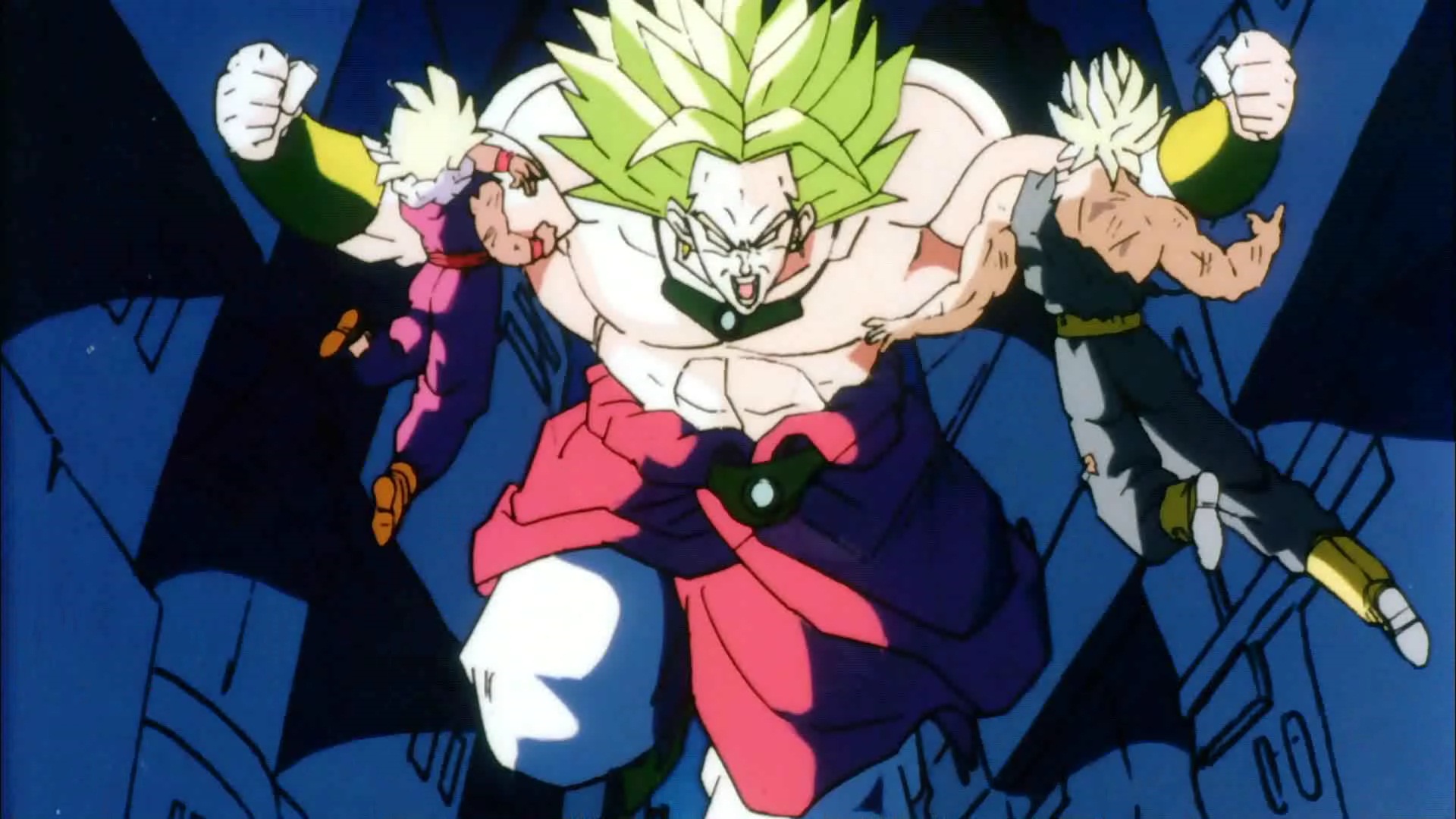 Dragonball Z Broly vs. Gohan and Trunks