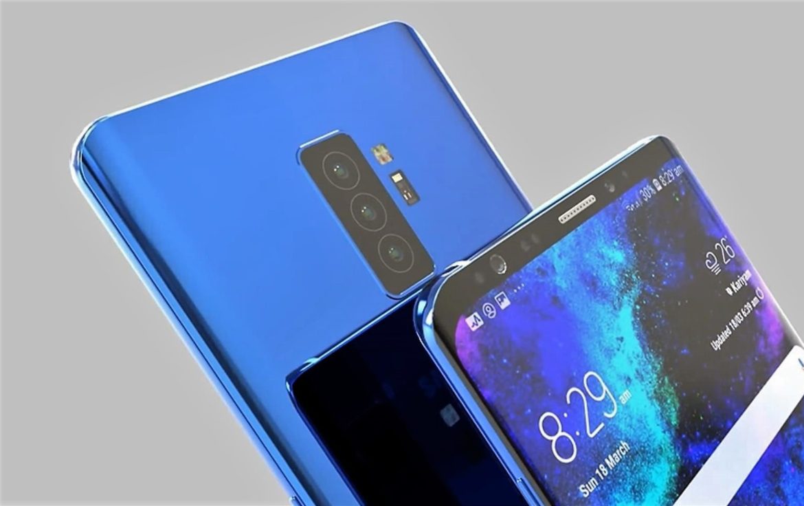Samsung Galaxy S10+ concept with three rear cameras