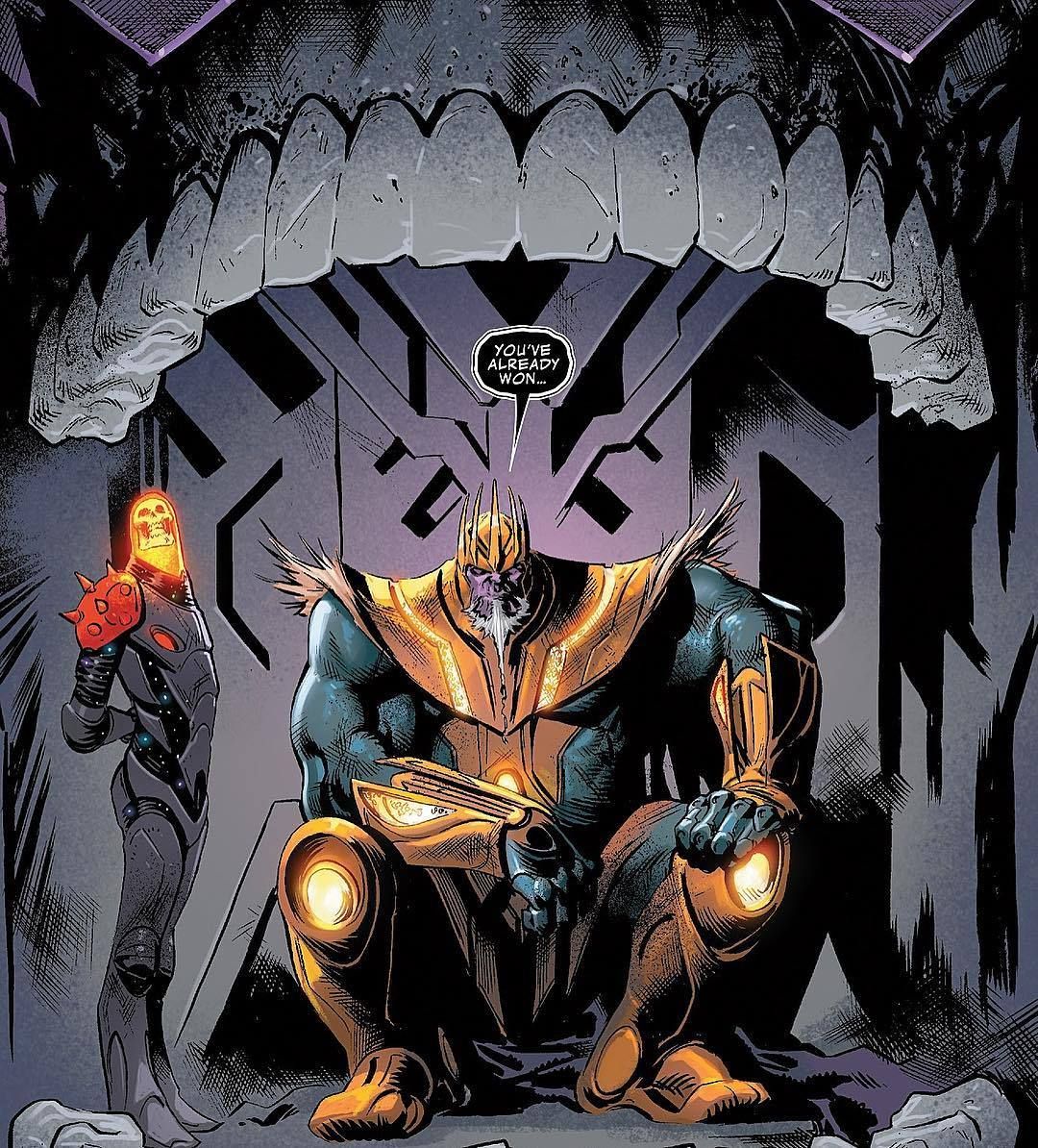 The Cosmic Ghost Rider and Thanos 